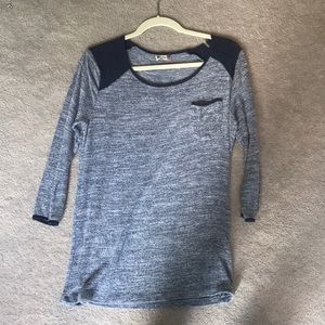 Kut from the Kloth Heather Blue Top